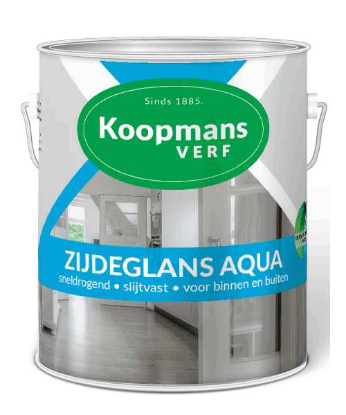 Centimeter Overvloed maagd Koopmans Zijdeglans Aqua, watergedragen lakverf - Koopmansverfshop.nl
