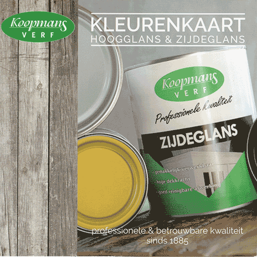 Kleurenkaart Koopmans Hoogglans Zijdeglans - Koopmansverfshop.nl